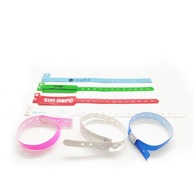 ปรับแต่ง RFID PVC Wristband สร้อยข้อมือแท็ก RFID มีหลายสี