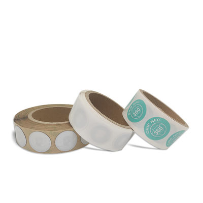 การปรับแต่งแท็ก NFC NFC เส้นผ่านศูนย์กลาง 35 มม. แท็ก NFC สีขาว