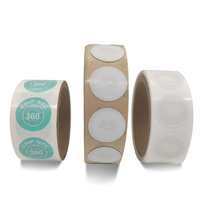 การปรับแต่งแท็ก NFC NFC เส้นผ่านศูนย์กลาง 35 มม. แท็ก NFC สีขาว