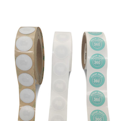 การปรับแต่งแท็ก NFC NFC เส้นผ่านศูนย์กลาง 35 มม. แท็ก NFC สีขาว
