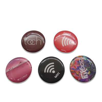 PET Substrate RFID บนแท็กโลหะ แท็ก NFC ป้องกันโลหะอีพ็อกซี่ 30 มม