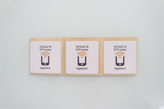 13.56mhz RFID Uhf Sticker เส้นผ่านศูนย์กลาง 26mm เสาอากาศอลูมิเนียมฟอยล์