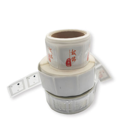 ป้ายสติกเกอร์ RFID สีขาว แท็ก RFID สำหรับหนังสือห้องสมุด ISO 15693 Inlay