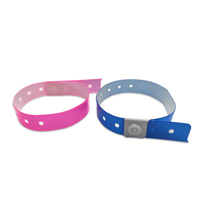 ปรับแต่ง RFID PVC Wristband สร้อยข้อมือแท็ก RFID มีหลายสี