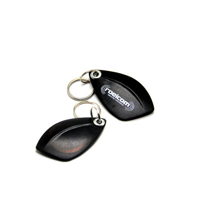 13.56mhz ABS Key Fob แท็กกุญแจพลาสติกพันรอบการเขียนโปรแกรม