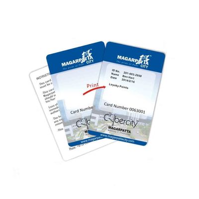 บัตร IC สมาร์ท ISO14443A 58 มม. × 89.6 มม. เขียนซ้ำได้ 100,000 ครั้ง