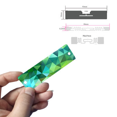 พิมพ์บัตร RFID UHF 130X40mm อ่านระยะไกล 860~960MHz
