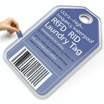 UHF Waterproof Silicone RFID Laundry Tag 915MHz for Clothing