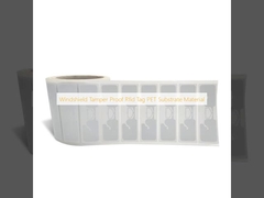 แท็ก Rfid ป้องกันการงัดแงะกระจกหน้ารถ วัสดุพื้นผิว PET