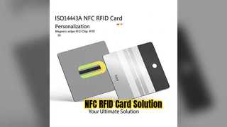 บัตร NFC RFID ISO14443A ชิปแถบแม่เหล็ก 216